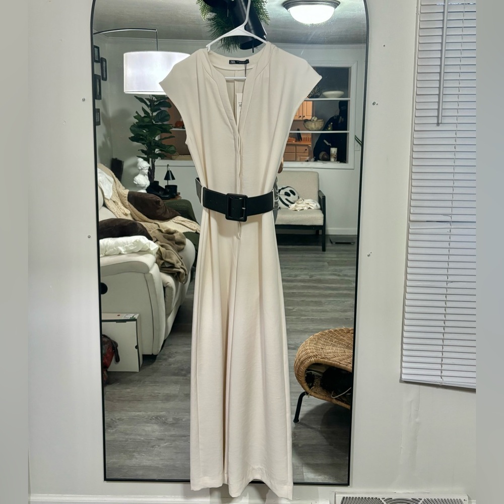 Zara Wide Jumpsuit With Belt